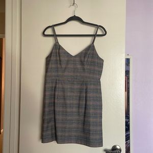 Plaid zip up dress Forever21 size Large (L)